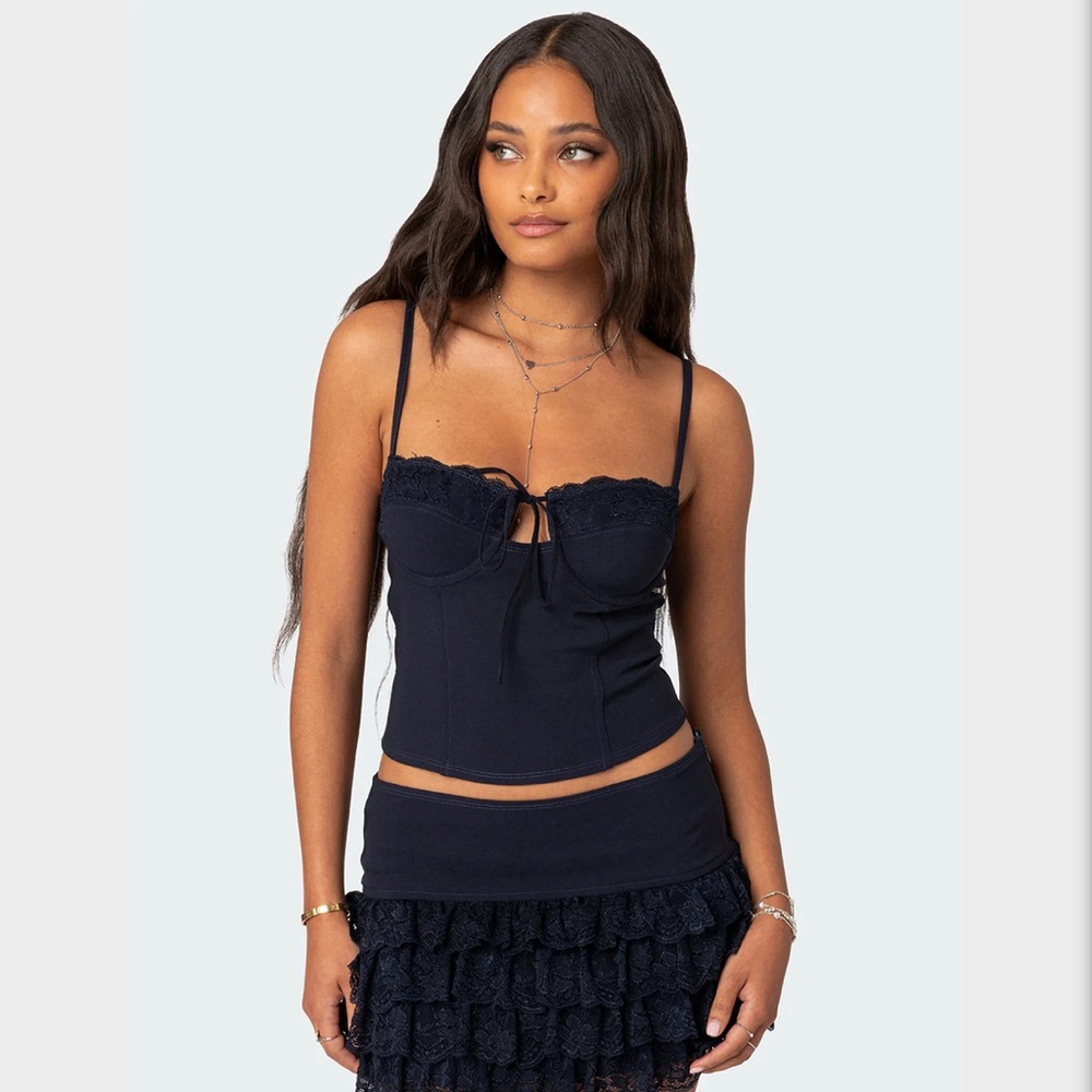 Navy blue, medium, edikted corset